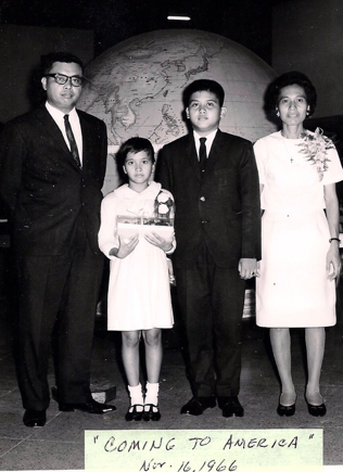 Monico S. Ancheta and family departing from Manila Airport, Manila, Philippines. 
