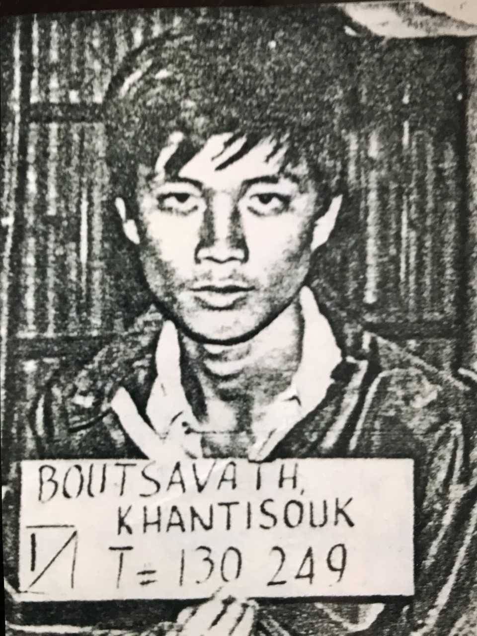 A mug shot of Ben Boutsavath in a Thai jail