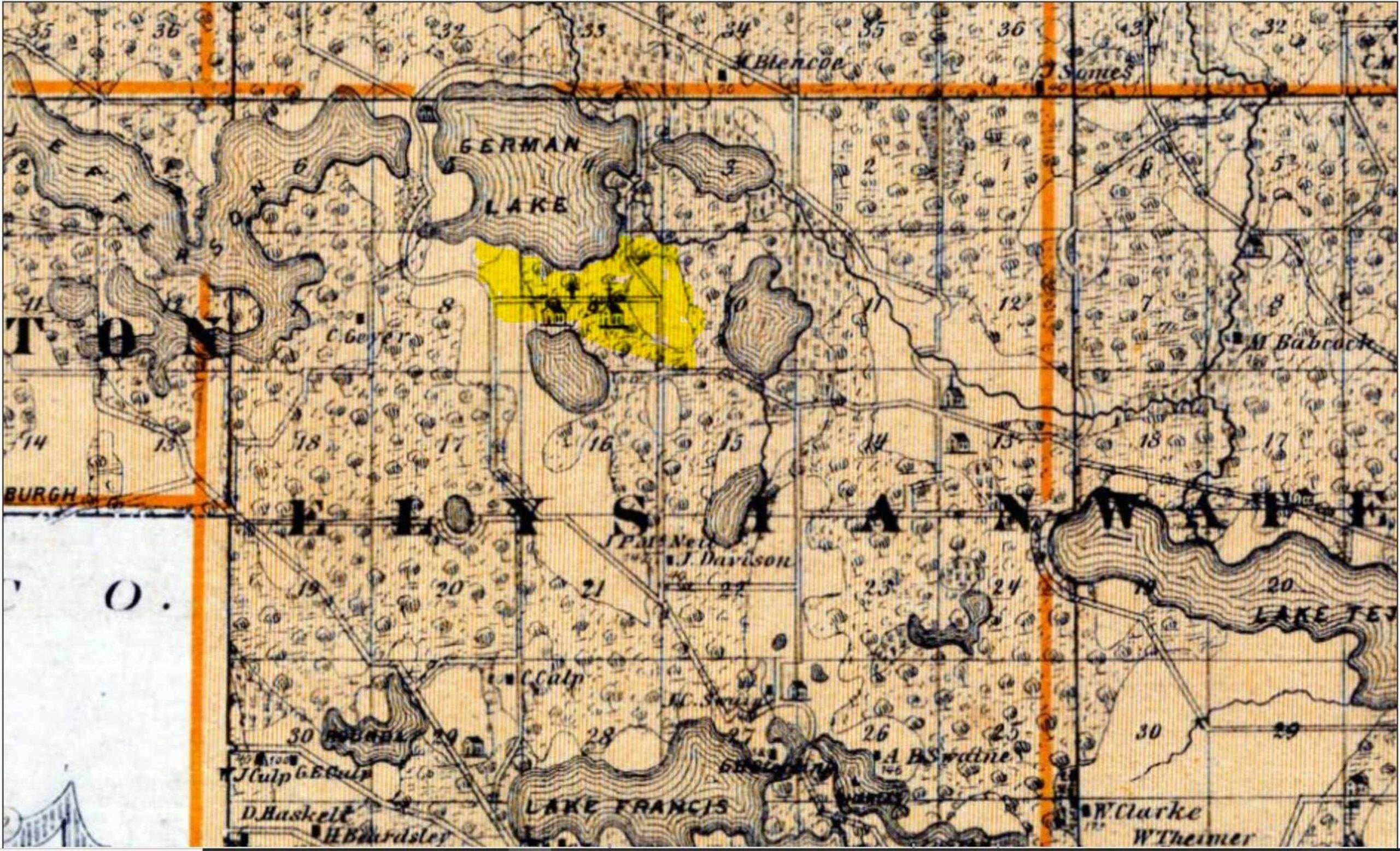 Map of Elysian Township