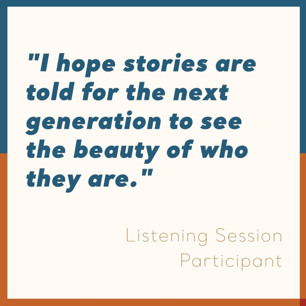 Listening Session Participant Quote