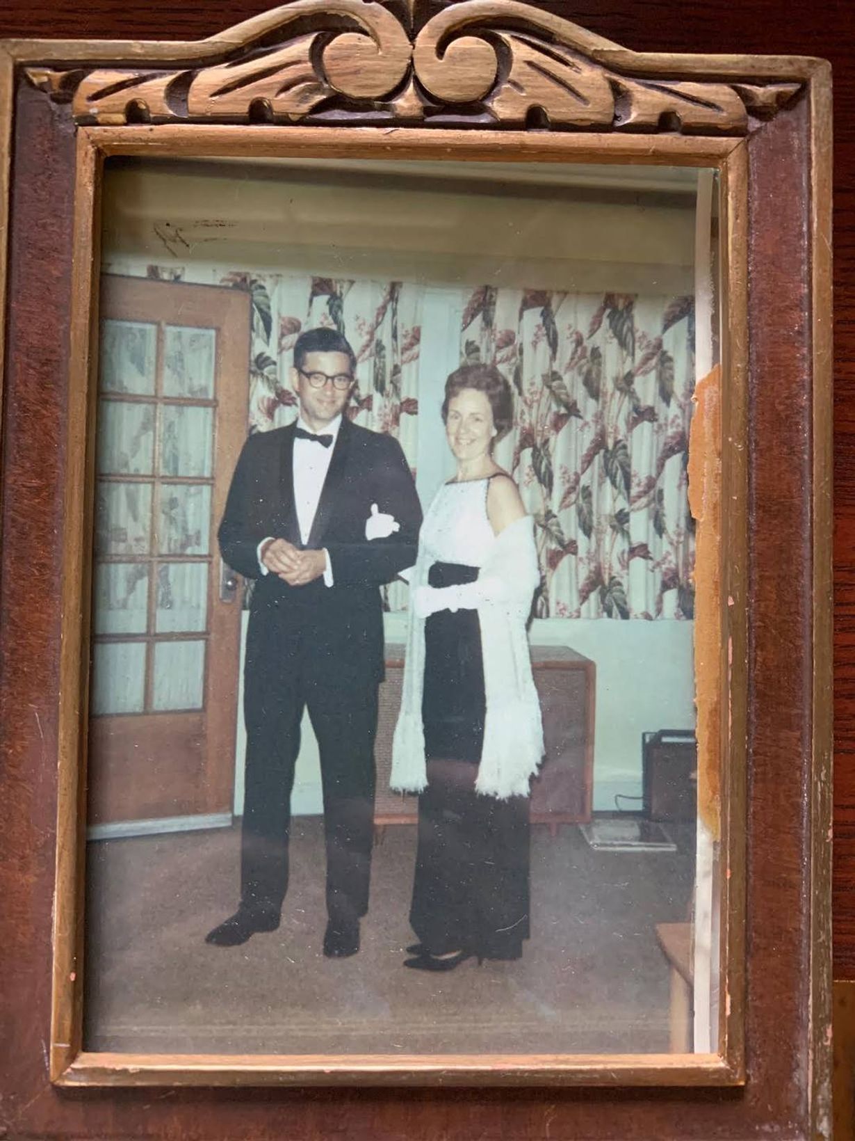 Couple dressed in formal clothing