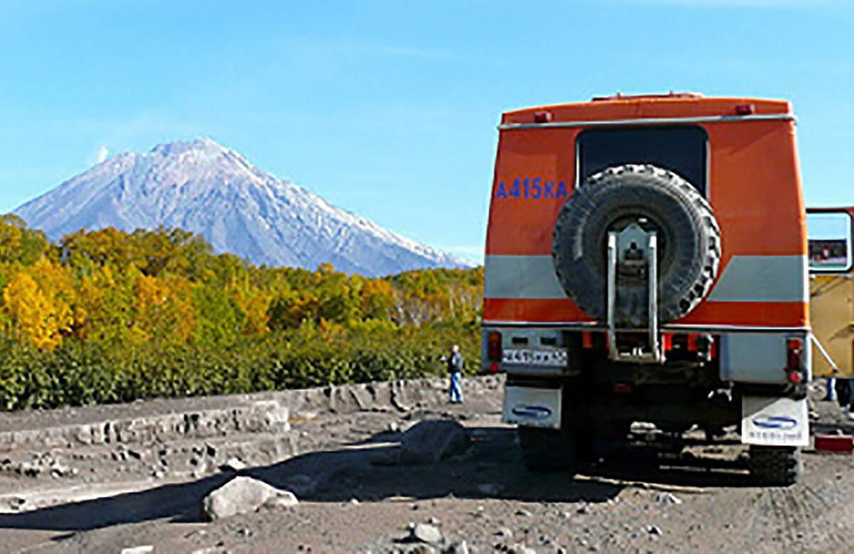 army van in Kamchatka Peninsula