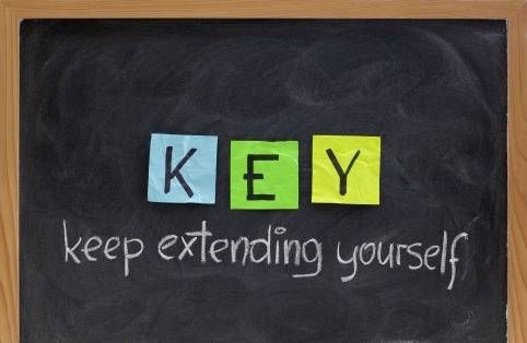 KEY motivation acronym - keep extending yourself 