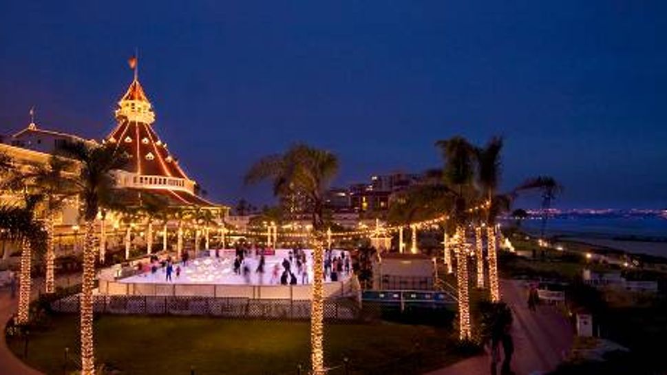 Ice skating and a seaside getaway at Hotel Del Ice Rink 