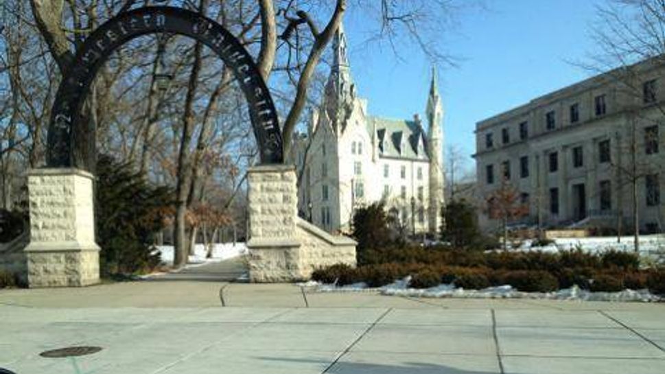 Arnold Weber Arch at Northwestern University in Evanston, Ill.
