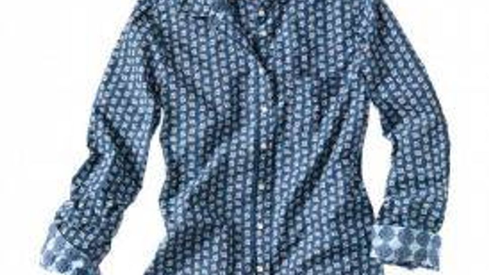 Joe Fresh long-sleeve shirt in an Arts & Crafts-style print. 