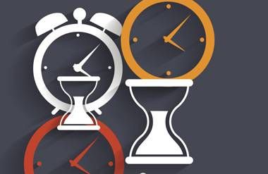 Clocks and time illustration