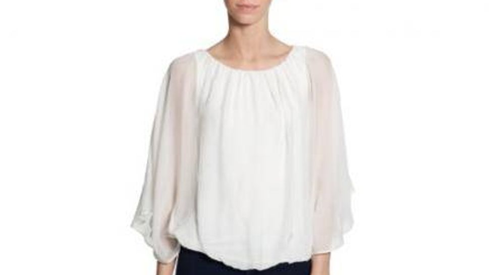 Sheer, free-falling sleeves, like those on the Elie Tahari blouse