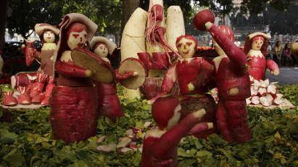 Night of the Radishes, a radish carving contest in Oaxaca, Mexico