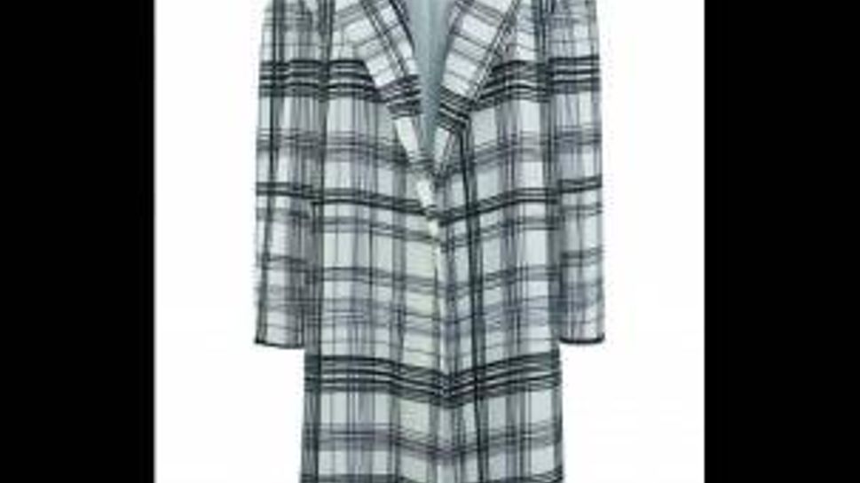 Topshop Prince of Wales plaid wrap coat. Wear it over everything.