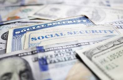 Social security cards and cash