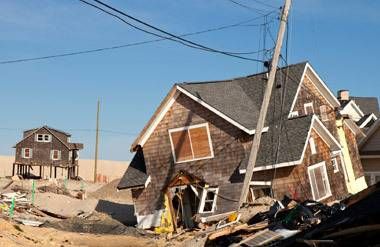 Hurricane Damage in Ortley Beach, New Jersey
