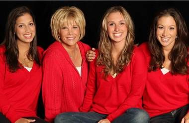 Joan Lunden with her 3 older daughters