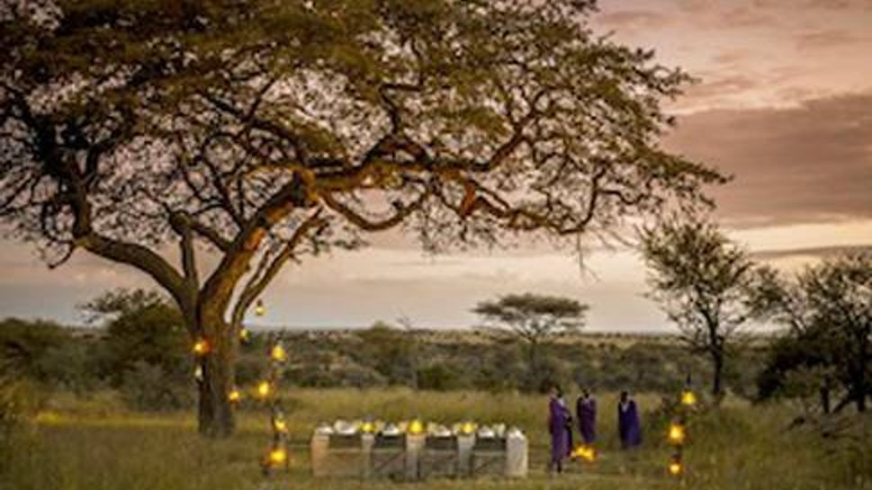 Bush dinner at Four Seasons Safari Lodge Serengeti