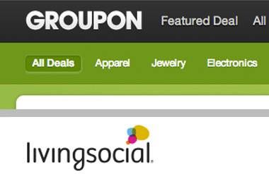 Groupon and LivingSocial sites