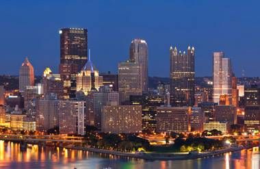 Pittsburgh Pennsylvania Skyline at night