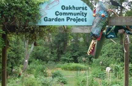 Oakhurst Community Garden Entrance
