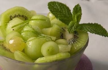 Learn how to make an easy gourmet meal, including this fruit salad.
