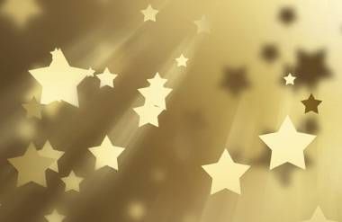 Gold stars illustration