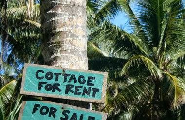 Cottage for rent for sale sign