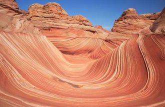 The Wave, located in the Paria Canyon-Vermilion Cliffs Wilderness 