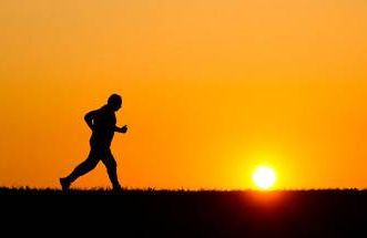 runner during sundown