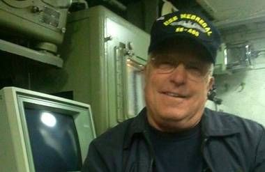 Ron Bell is a U.S. Navy vet who volunteers to lead tours of the USS Blueback.