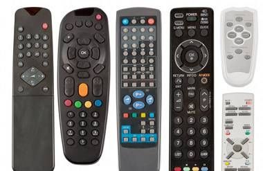 9 different remote controls
