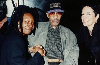 Whoopi Goldberg visits Richard Pryor at the Comedy Store in Hollywood in 1996, w