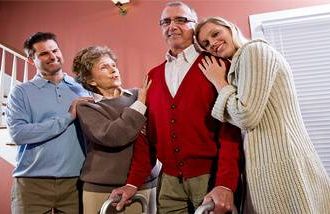 Aging parents needing caregiving from their adult children.