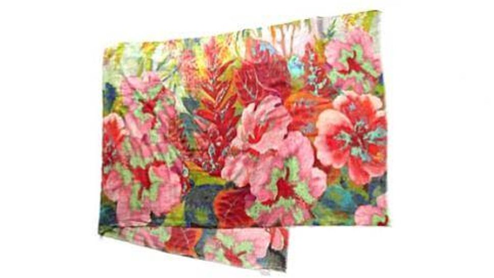Bindya Watercolor Floral Scarf