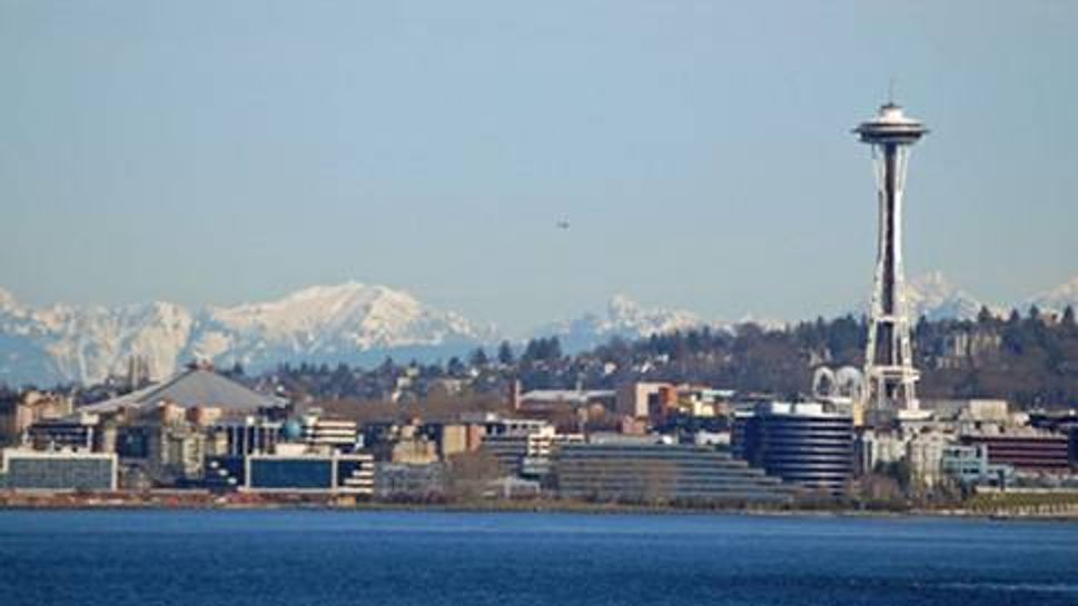 Long shot of Seattle Skyline
