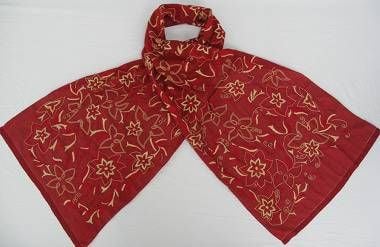 Hand-embroidered scarf by Afghan Hands, founded by Matin Maulawizada 