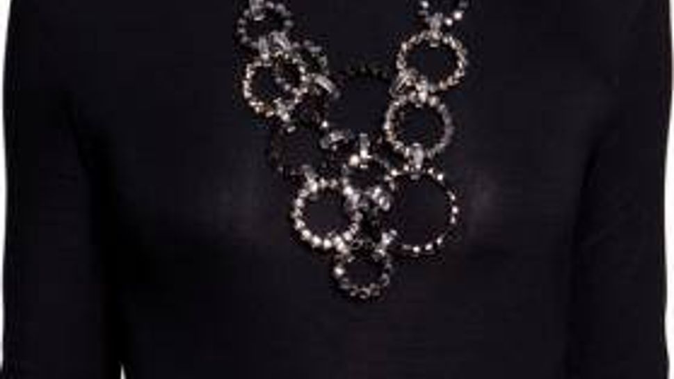 Sparkly Necklace: MaxMara Astrale Bib Necklace $595, at Halsbrook.com
