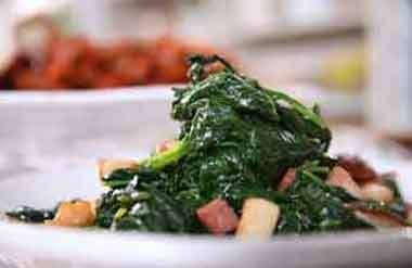 bacon and spinach