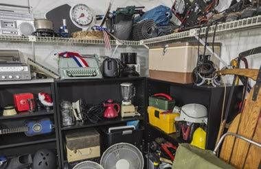 Room full of clutter