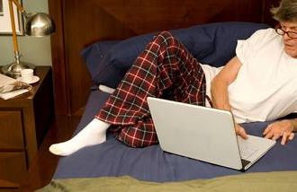 From flannel pajamas to fleece vests, learn what boomers wear working at home