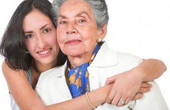 young woman and her grandmother