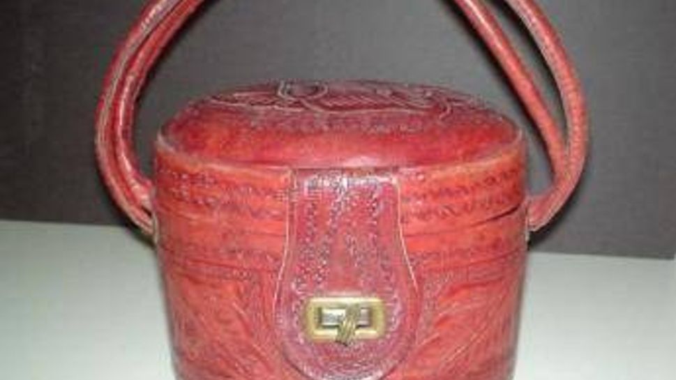 red tooled leather western
