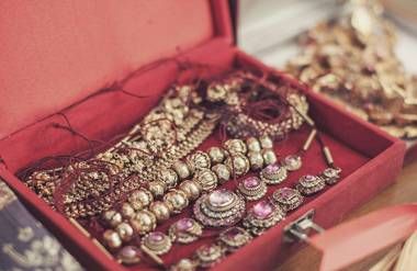 Antique jewelry collection