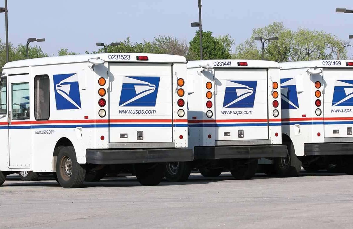 United States Post Office trucks