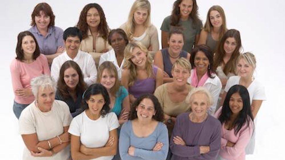 Diverse group of women with arms crossed