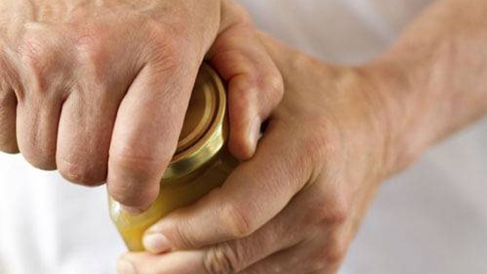 Man opening a jar