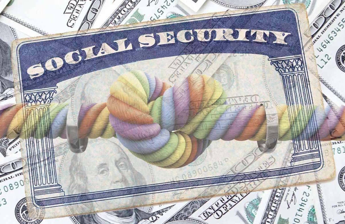 Illustration of Social Security for Same Sex Couple