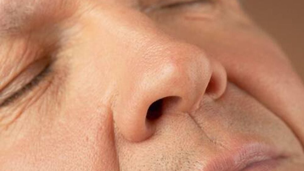 a close-up of a man's face