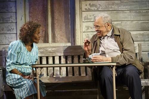 Cicely Tyson and James Earl Jones in D.L. Coburn's The Gin Game, directed by Leonard Foglia