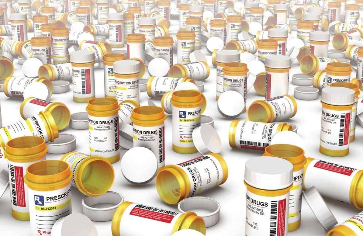 Illustration of prescription bottles