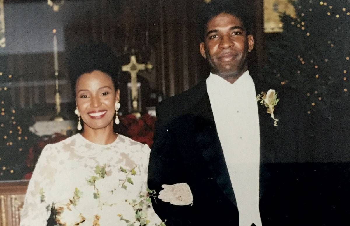 B. Smith and Dan Gasby getting married in 1992