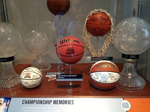 University of North Carolina's basketball museum on campus.