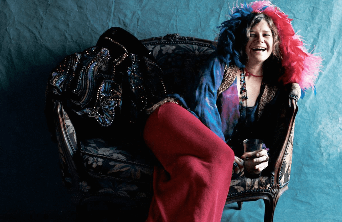 Janis Joplin during a photo shoot